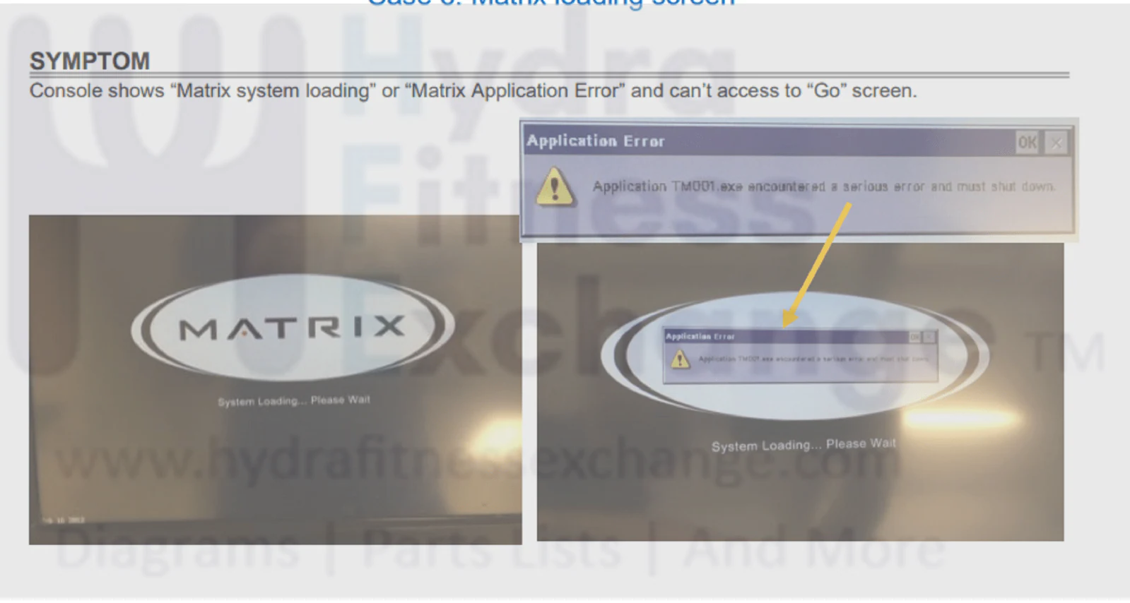 Matrix Fitness Reprogram Module Fixes TM0001 Application 1000371126 - Image 2