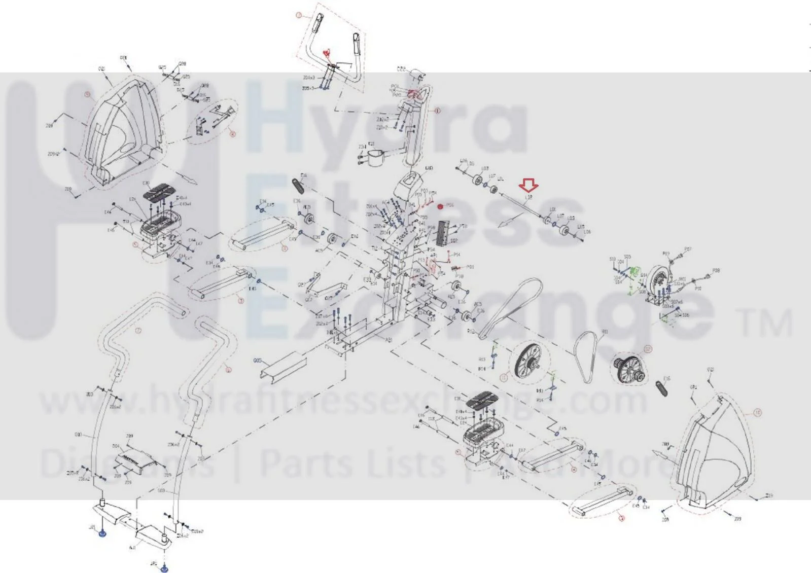 Matrix Fitness S3x S3xe S5x S7x S7xe S7xi Stepper Transport Wheel Axle 058725-D - Image 2