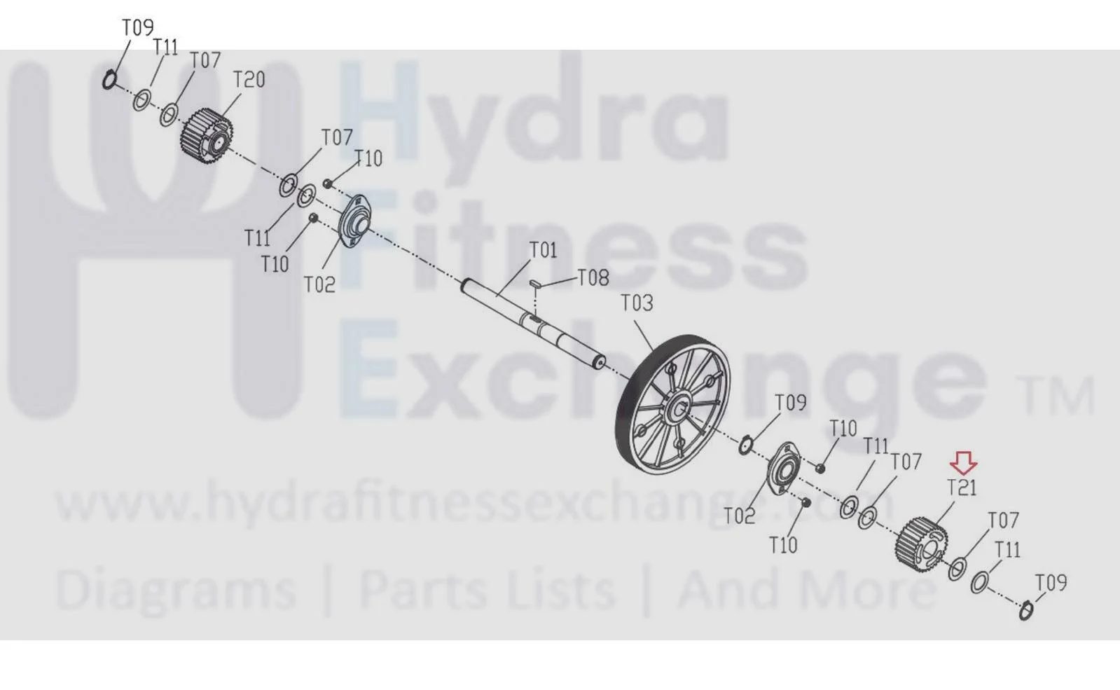 Matrix Fitness S3x S5x S7x Stepper Right Timing Pulley Cog Gear Only 1000405685 - Image 2