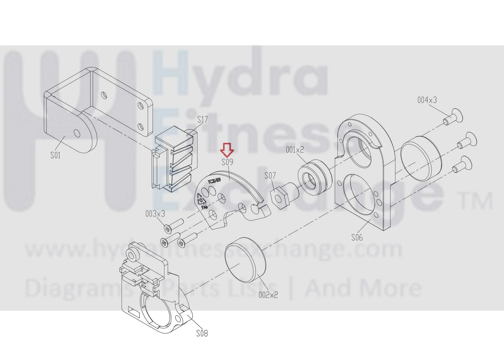 Matrix Fitness Stationary Bike Brake Cable Set Nylon 1000404413 - Image 3