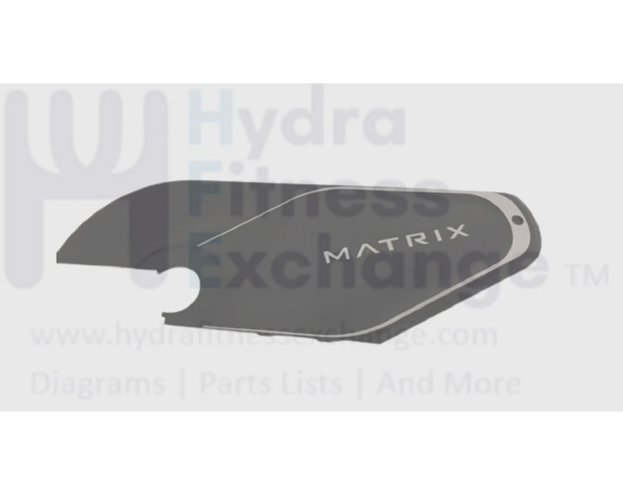 Matrix Fitness Stationary Bike Left Repair Cover Extrawork Screen print 1000410310
