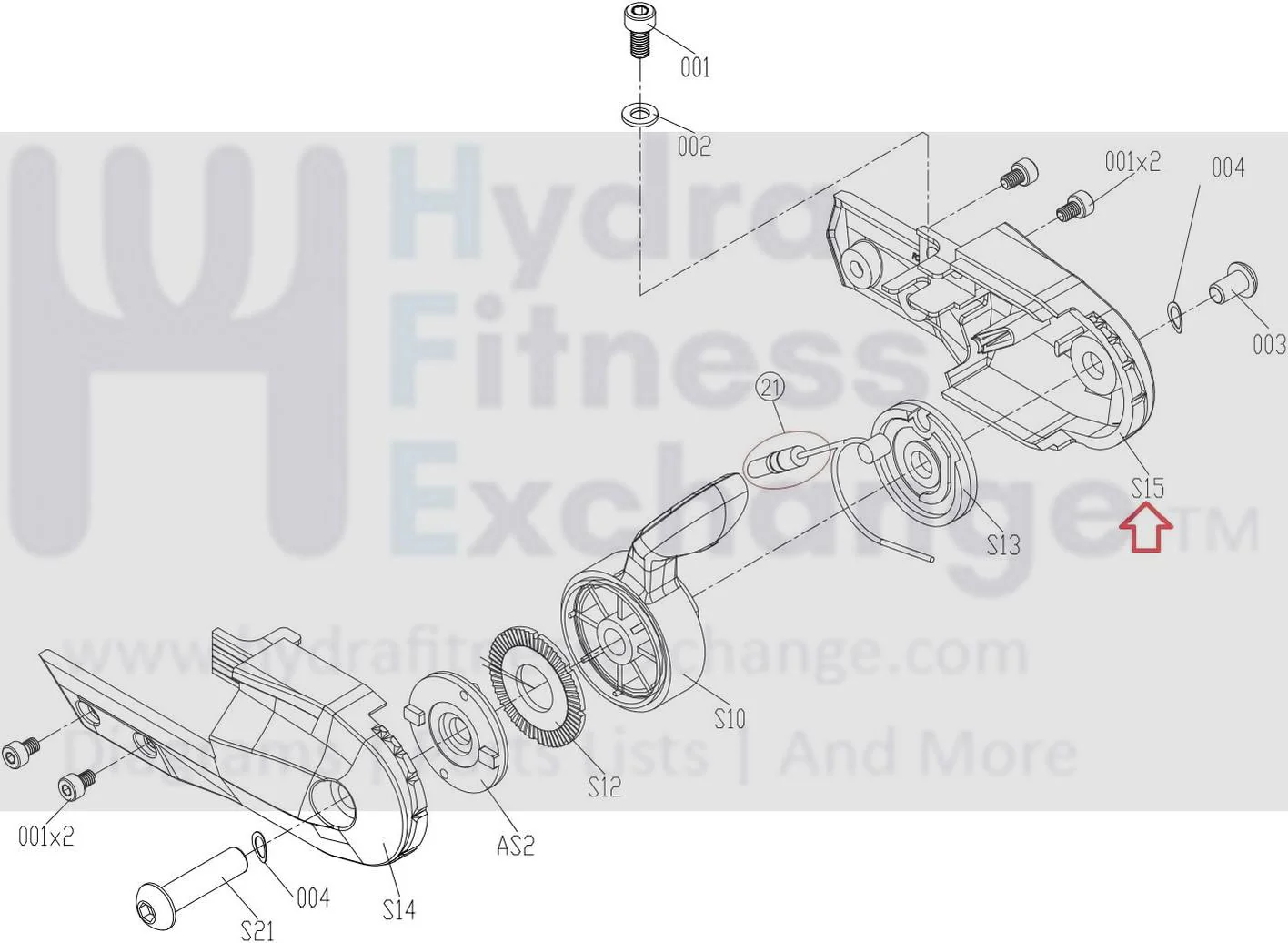 Matrix Fitness Stationary Bike Nylon Steel Rope Fixing Base 1000404255 - Image 2