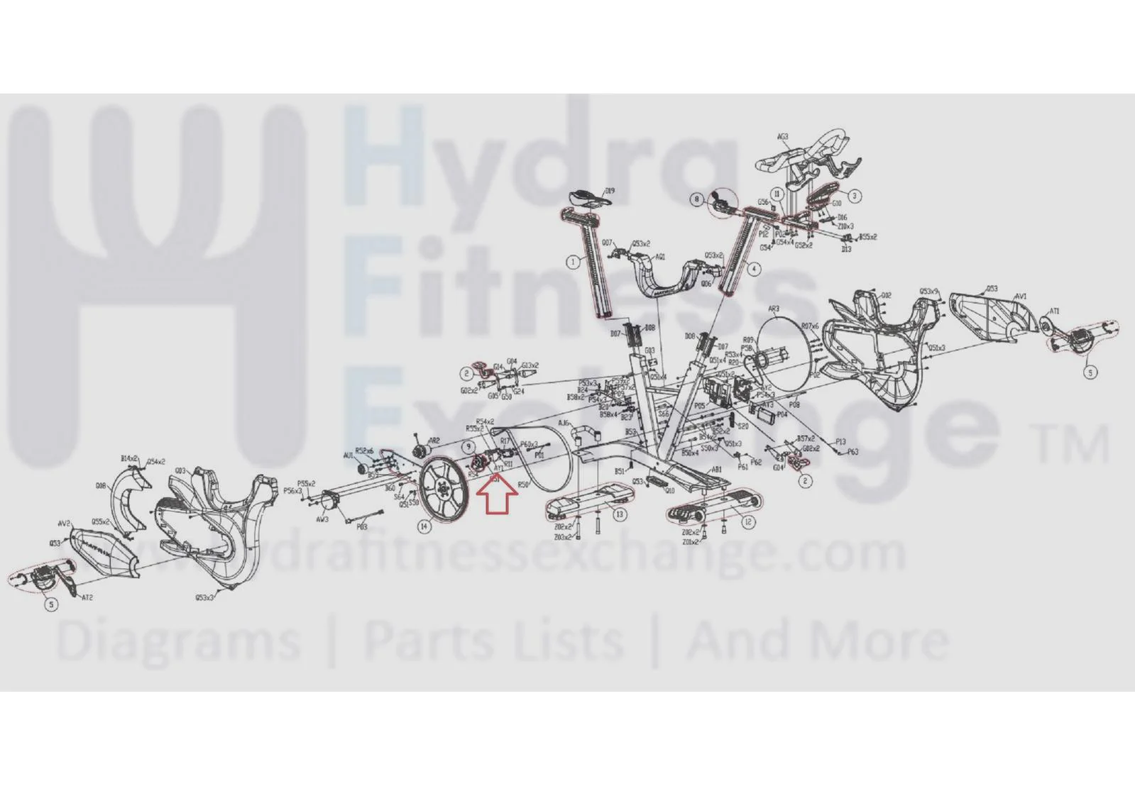 Matrix Fitness Stationary Bike Position Sensor Control Board 1000405603 - Image 2