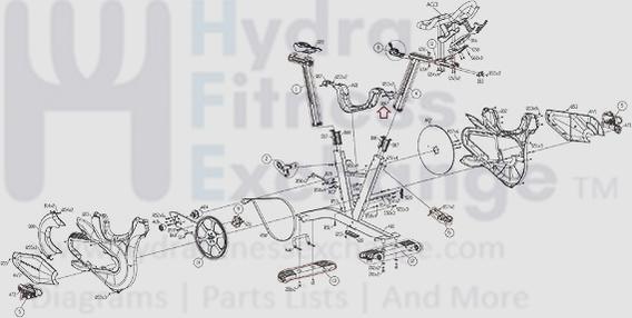 Matrix Fitness Stationary Bike Shield Set Cover 1000426270 - Image 2