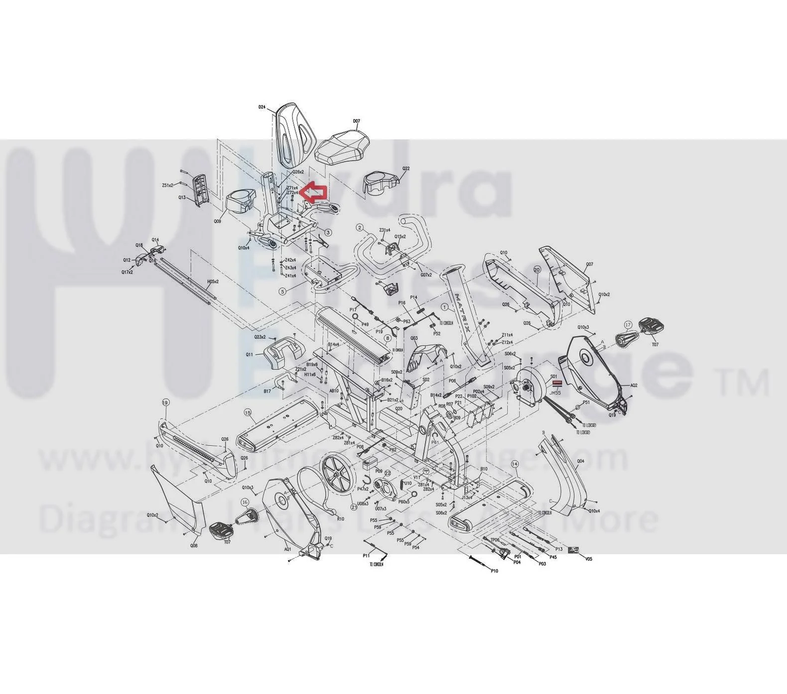 Matrix Fitness Stationary Bike Split Washer Diam.8.2 x Diam.15.4 x 2.0T 005009-AC - Image 3