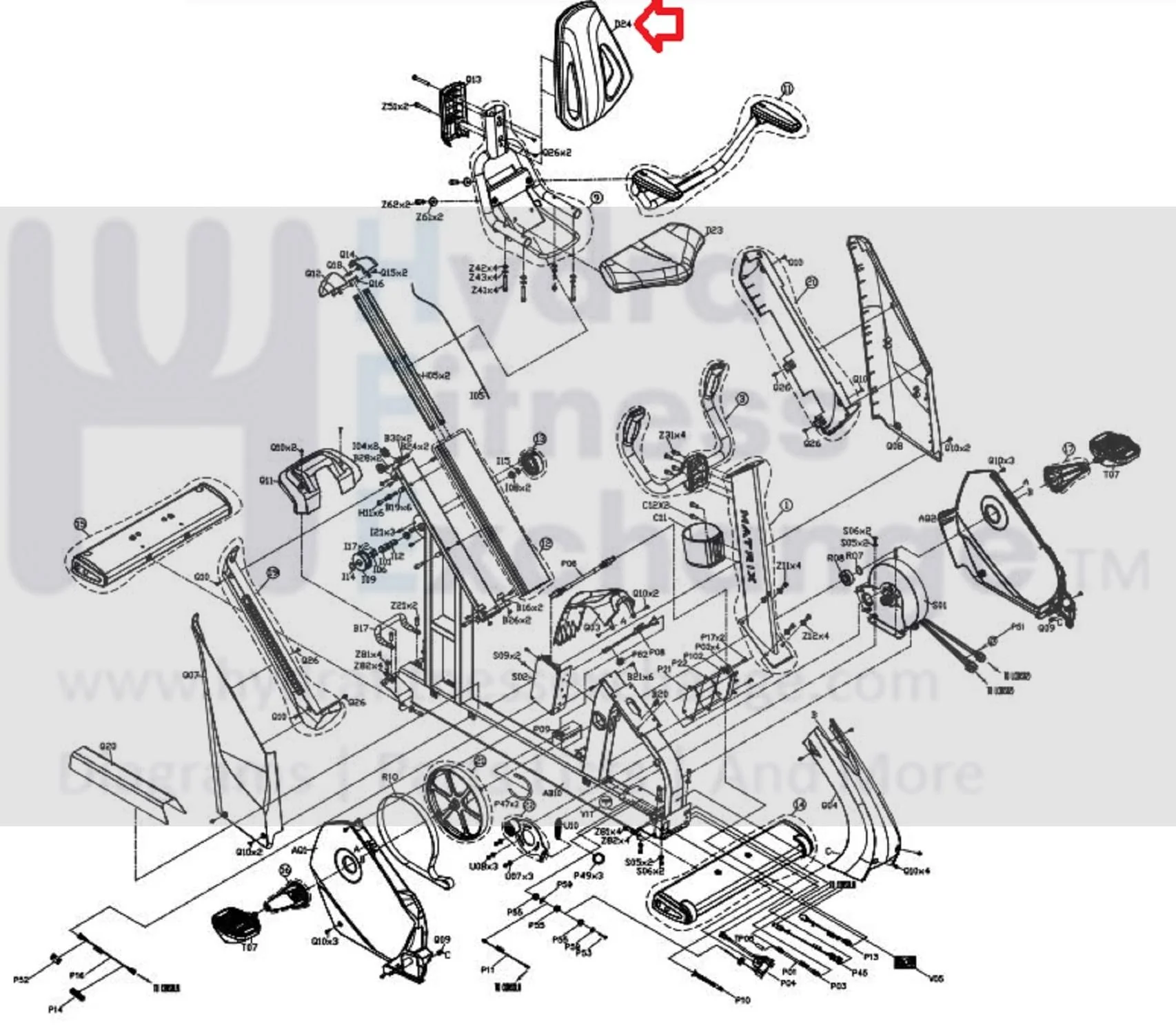 Matrix Fitness Stationary Bike Torsional Spring p32.5 x 2N x 12.5L 1000232306 - Image 3