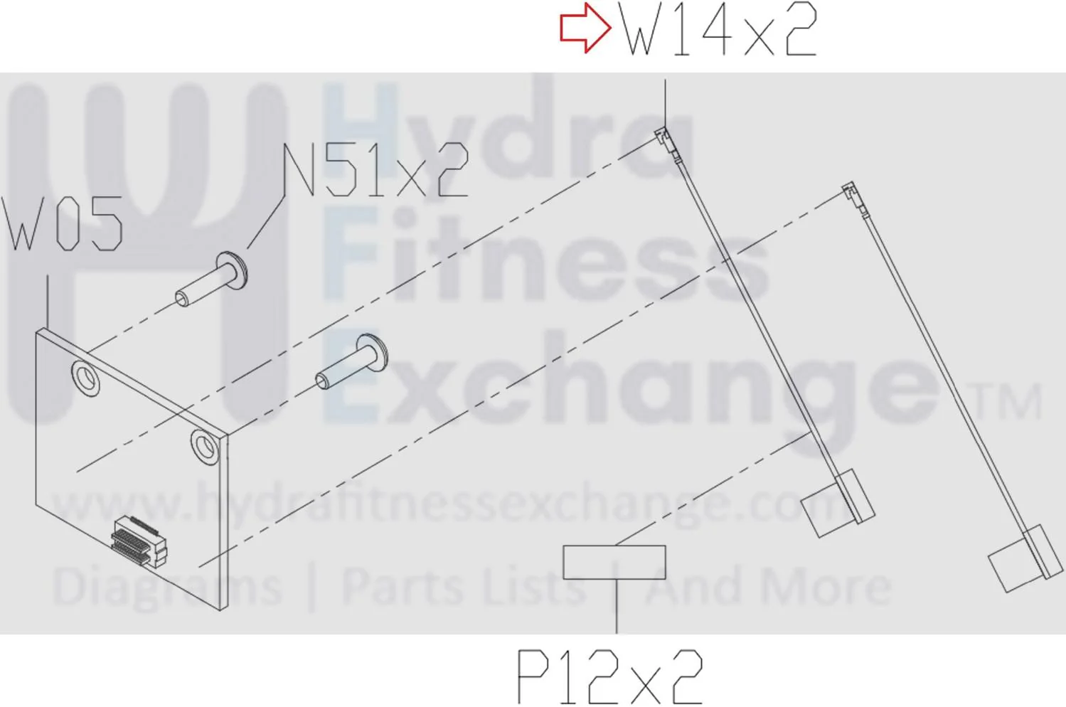 Matrix Fitness Stationary Bike Wifi Aerial Wire 1000407103 - Image 2