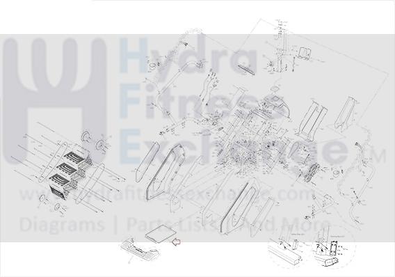 Matrix Fitness Stepper Step ASH Tray Shield Set 1000301732 - Image 2