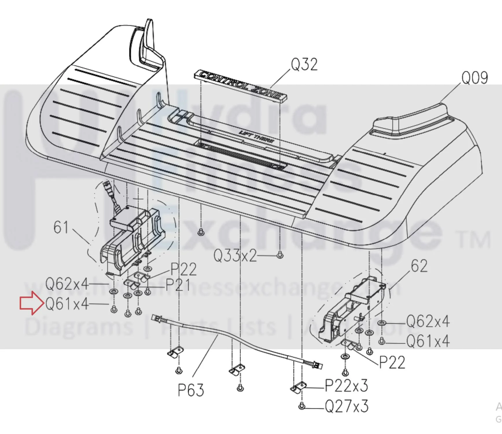 Matrix Fitness Stepper Step Round Head Special Screw 2.9 - 1.06P x 12L 008865-B - Image 3