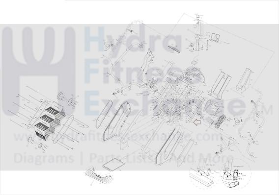Matrix Fitness Stepper Step Transmission Bottom Guide Rail 1000203799 - Image 2
