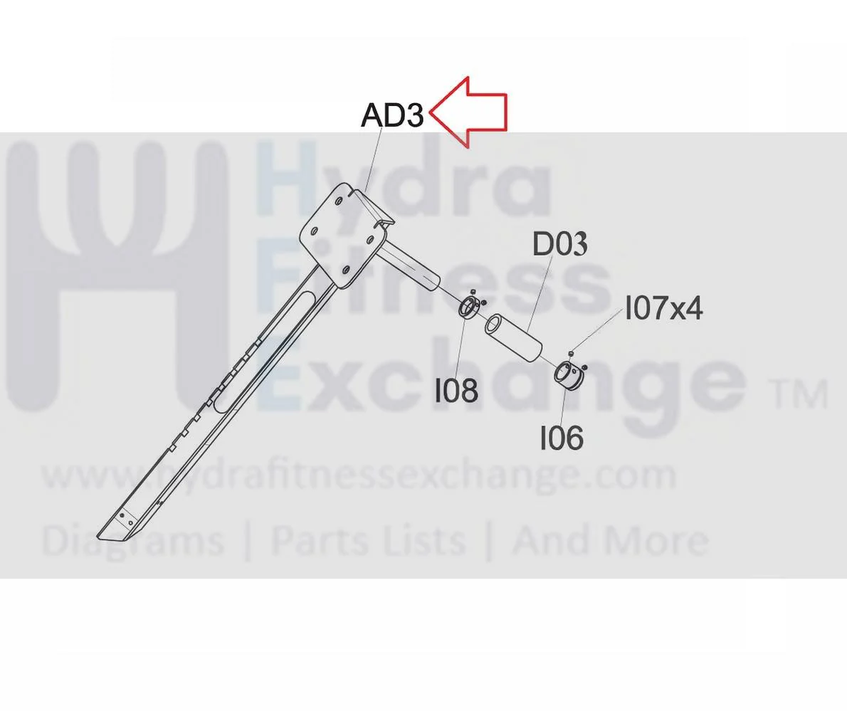 Matrix Fitness Strength System Adjustable Tube Set Chrome Plate 1000318738 - Image 3
