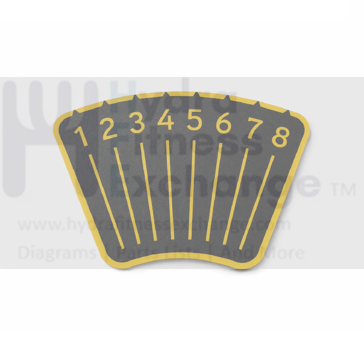 Matrix Fitness Strength System Back Pad Adjustable Decal 1000410434 - Image 2
