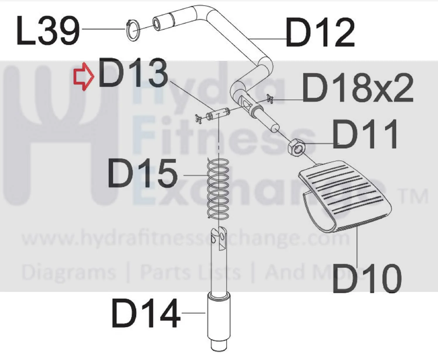Matrix Fitness Strength System Block Adjustment Rod Fixing 1000102354 - Image 2