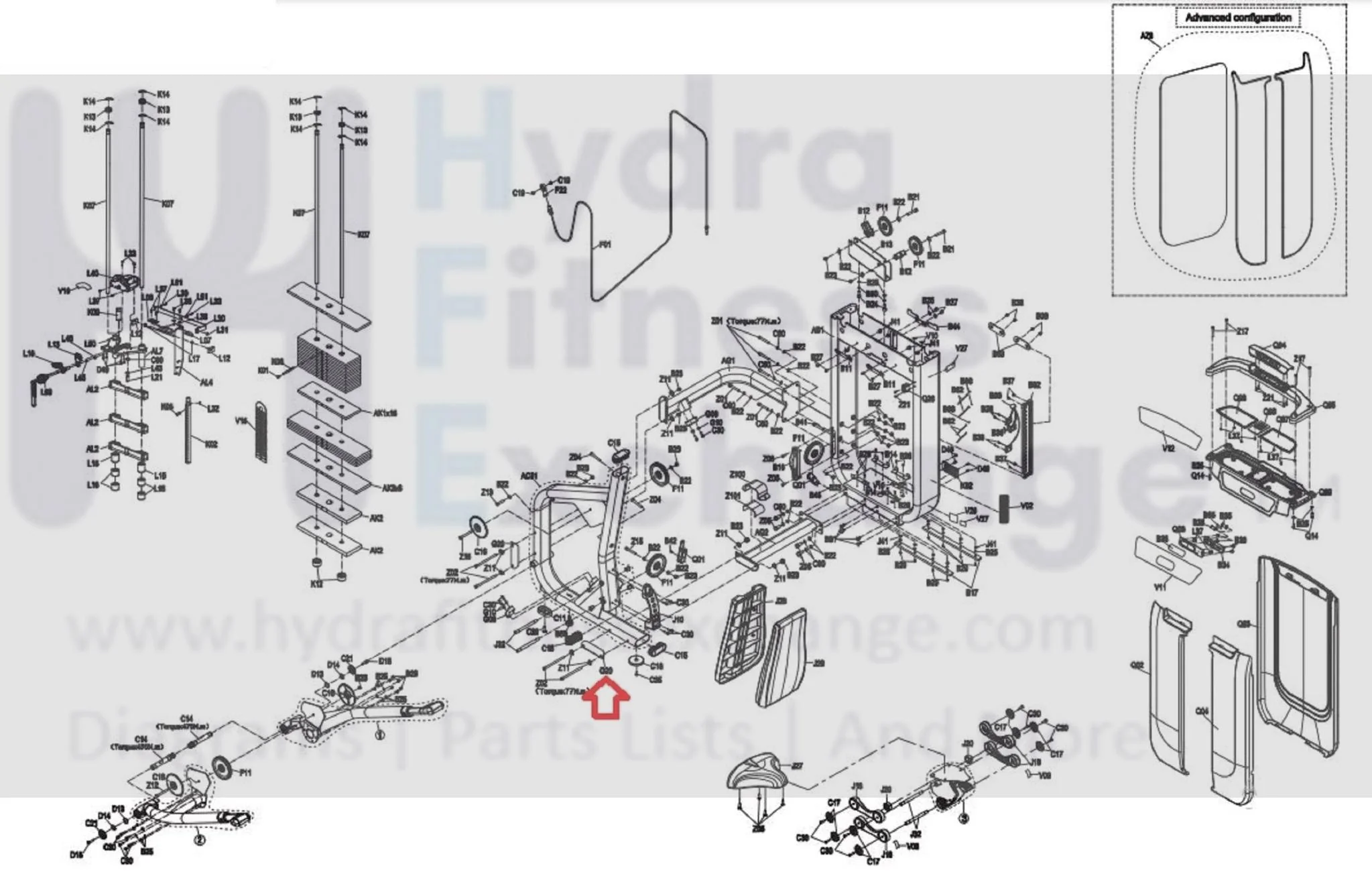 Matrix Fitness Strength System CON Tube Iced Sliver Fixing Plate 1000413637 - Image 3