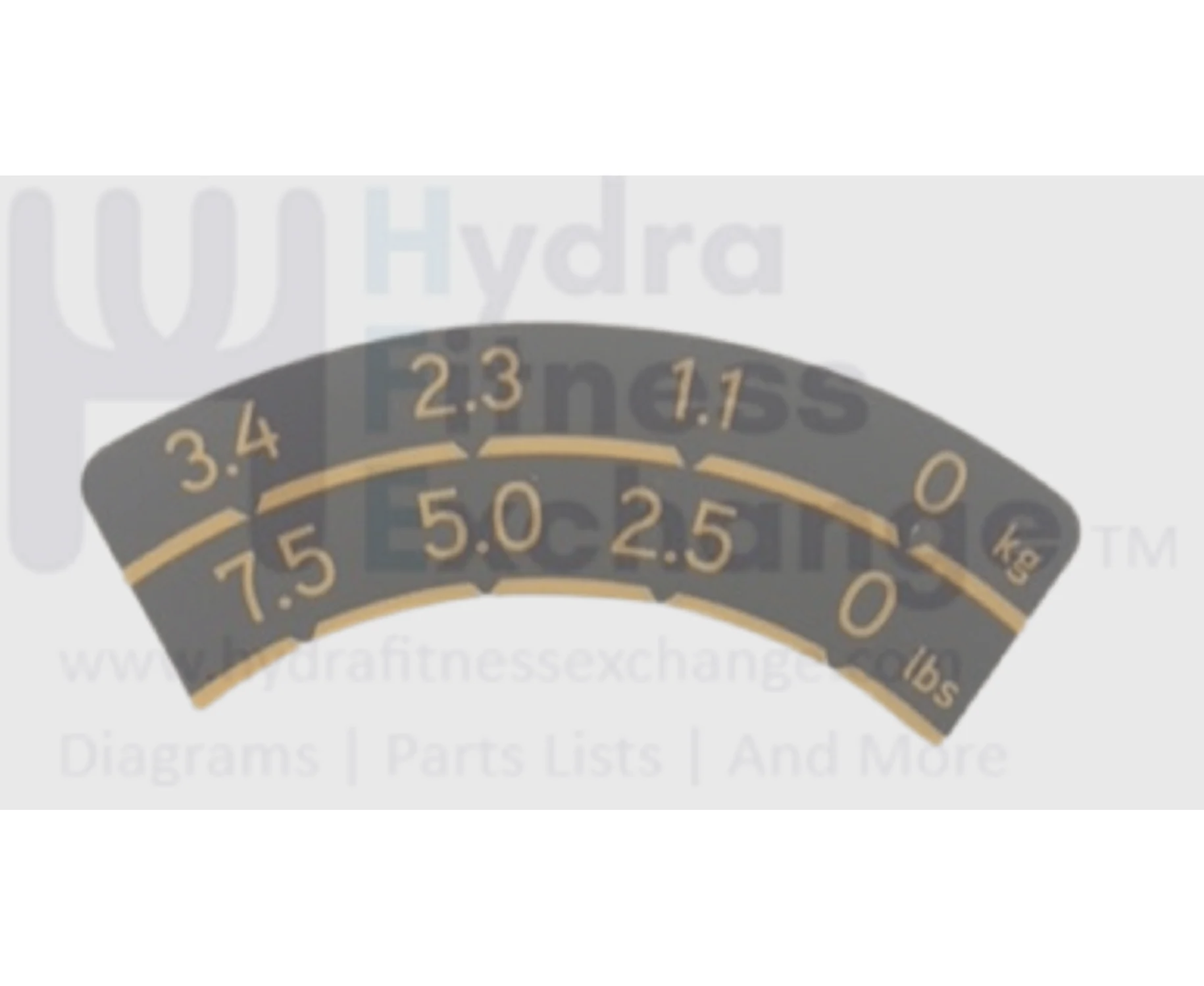 Matrix Fitness Strength System Direction Label Incremental Weight Plate 1000411812