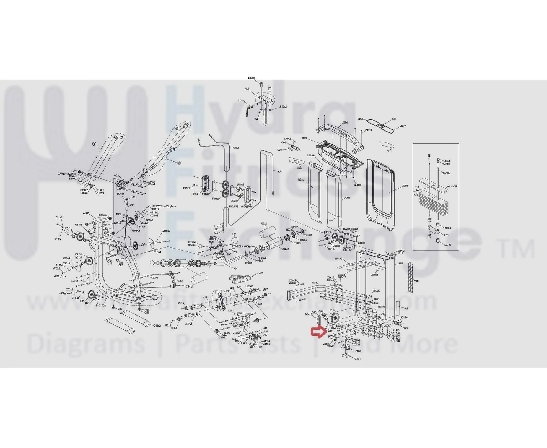 Matrix Fitness Strength System Down Connecting Tube Set 1000415405 - Image 3