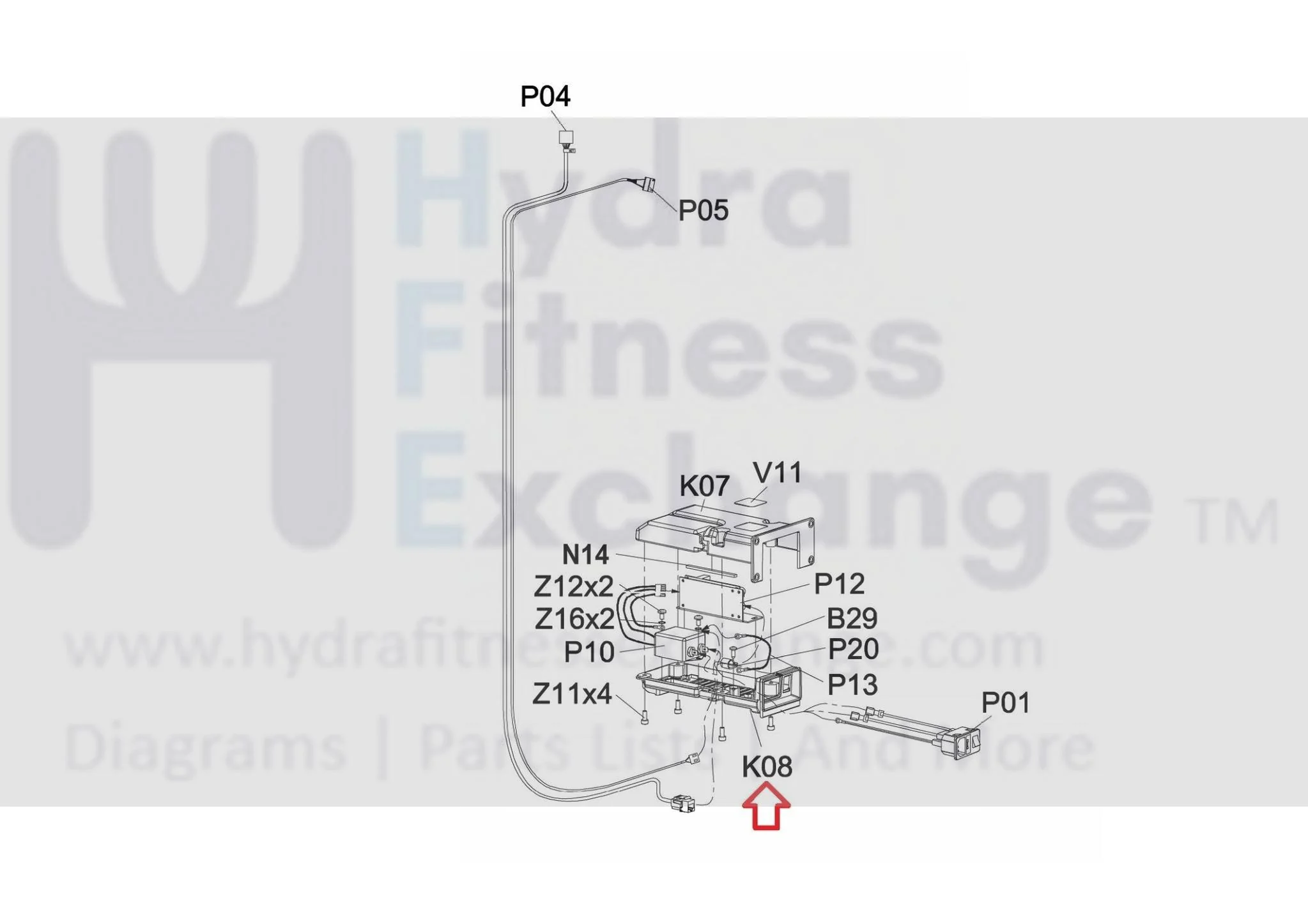 Matrix Fitness Strength System Down Power Cover 1000415731 - Image 2