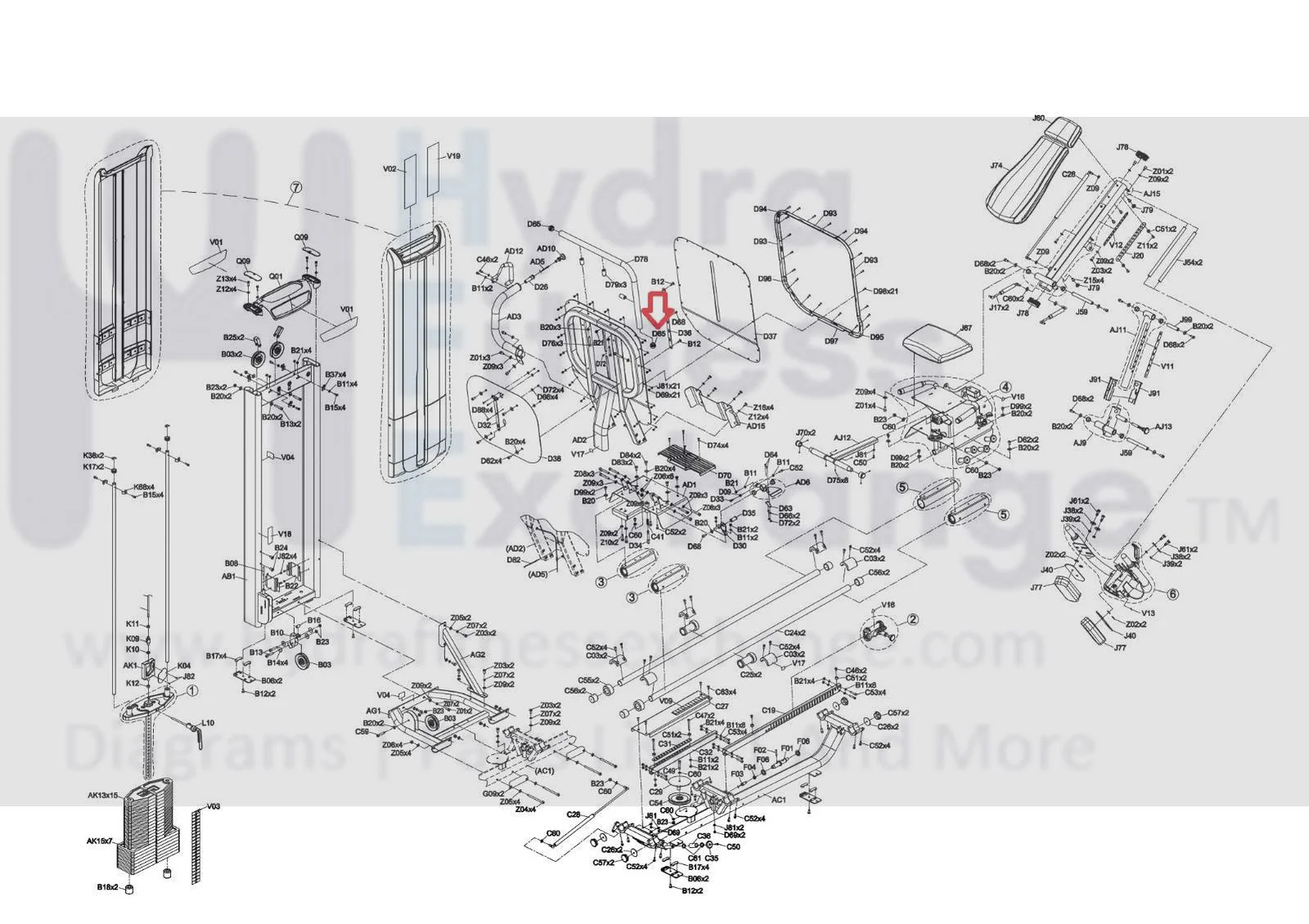 Matrix Fitness Strength System End Cap M38.1 x 3.0T Replacement Part 000925-B - Image 3