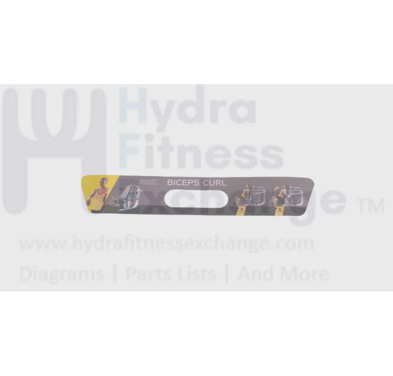 Matrix Fitness Strength System Front Cover Instructional Label 1000413430