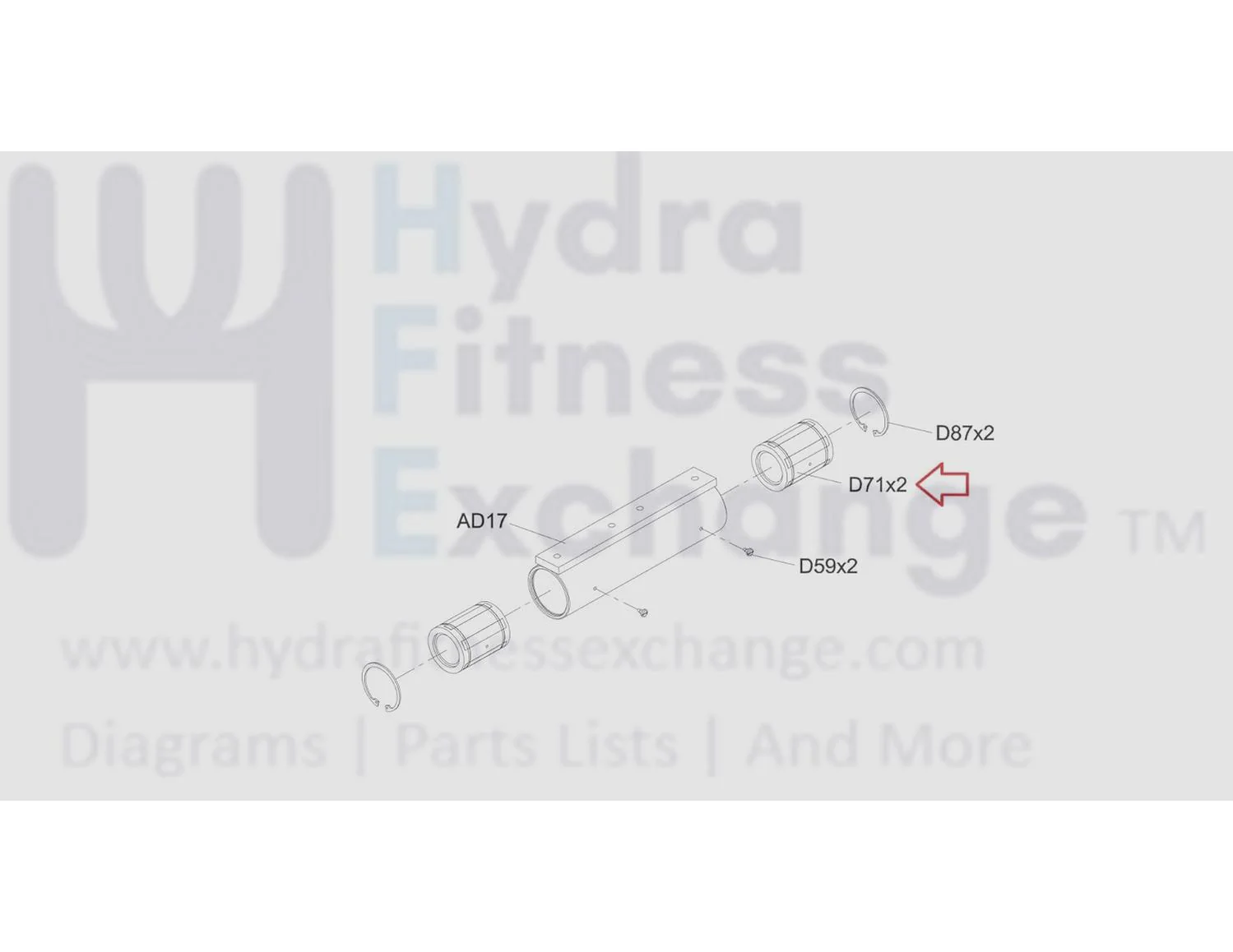 Matrix Fitness Strength System Linear Ball Bearing Replacement 1000390626 - Image 2