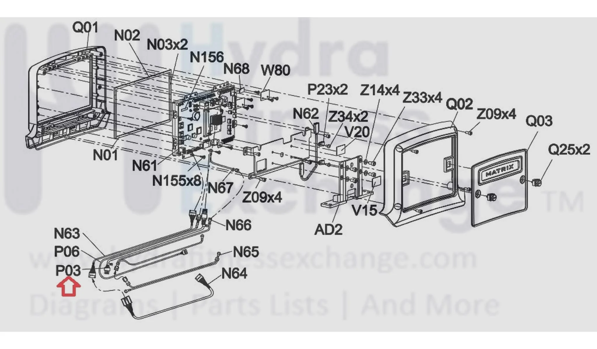 Matrix Fitness Strength System Network Signal Wire 1000402104 - Image 2