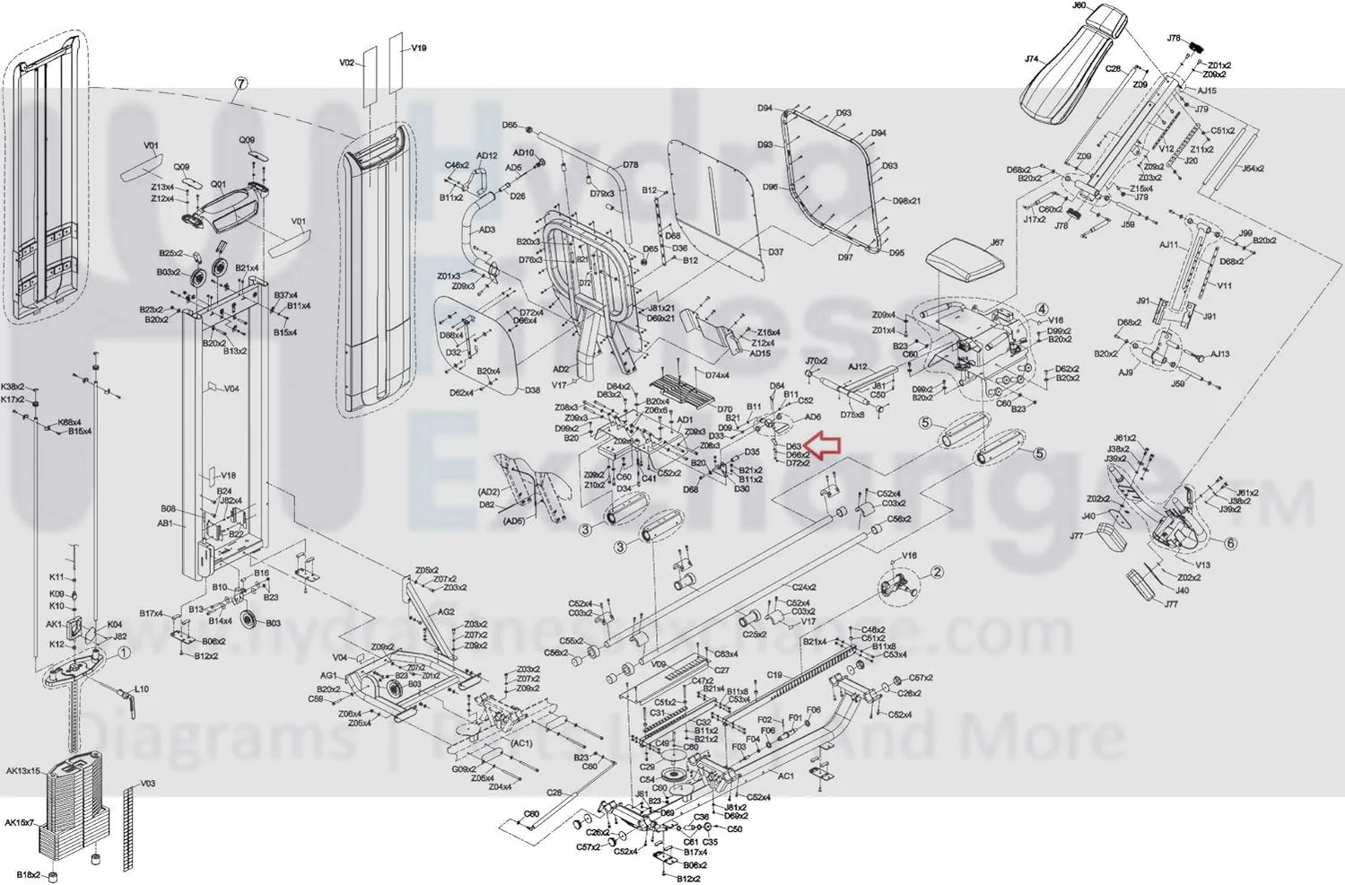 Matrix Fitness Strength System Orange Instruction Board Part 1000411797 - Image 2
