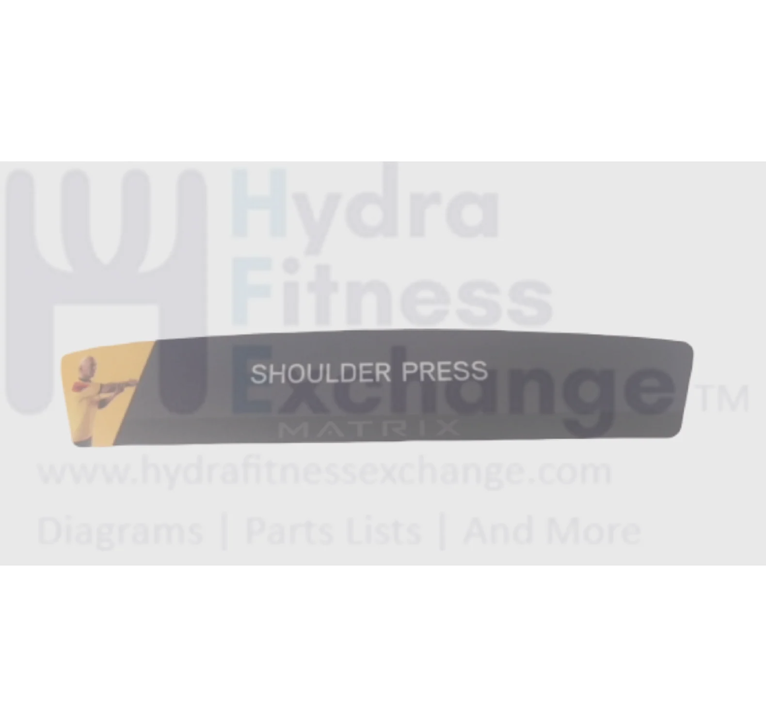 Matrix Fitness Strength System PC Rear Cover Instructional Label 1000402823