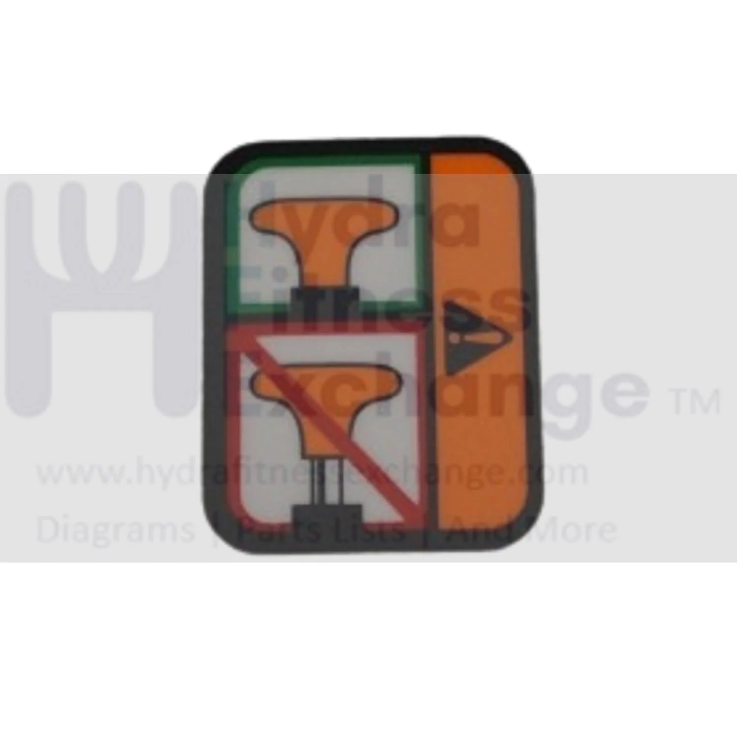 Matrix Fitness Strength System Pull Pin Warning Label 1000375665