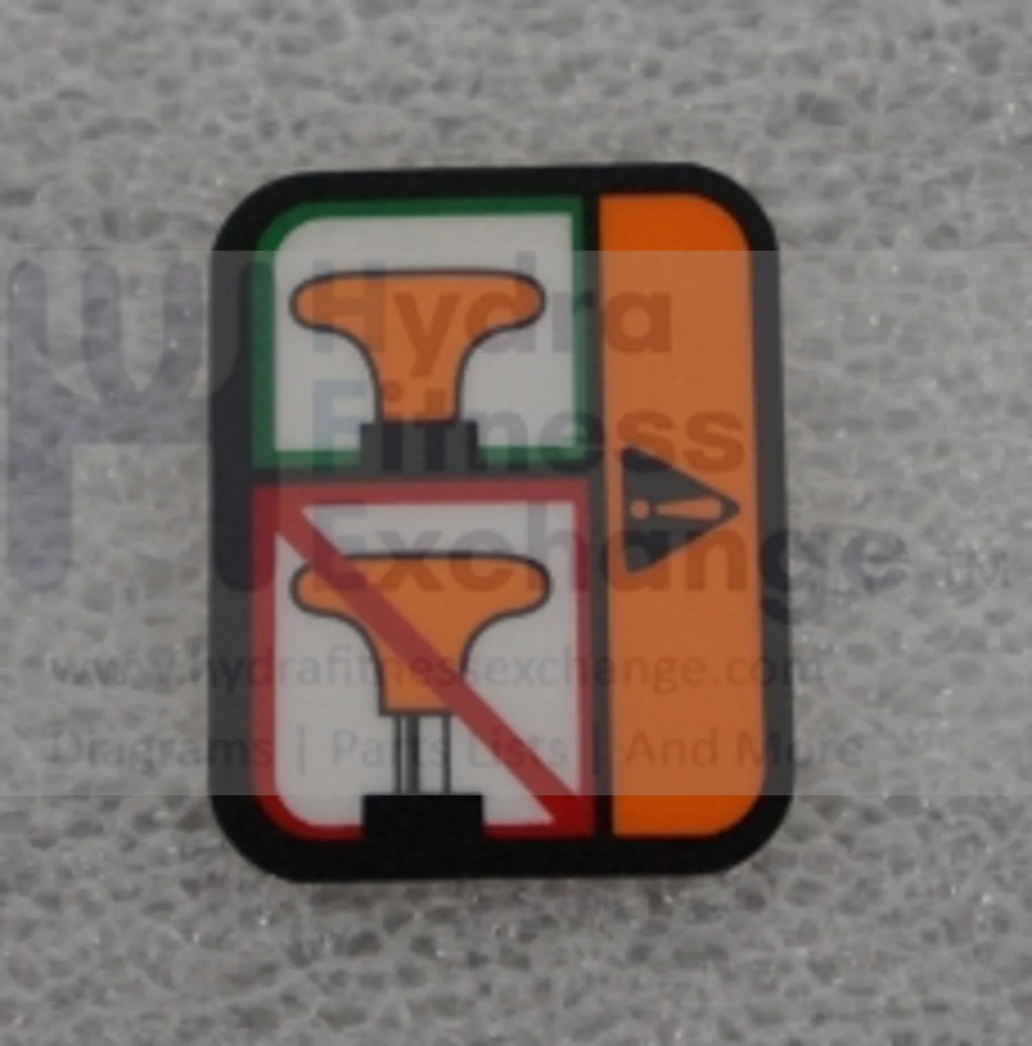 Matrix Fitness Strength System Pull Pin Warning Label 1000375665 - Image 2