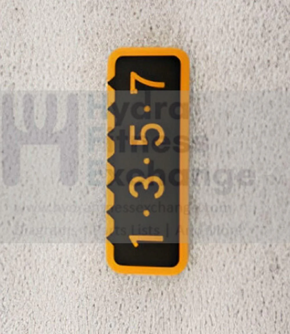 Matrix Fitness Strength System Seat Adjustment Tube Specific Label 55 x 20mm 1000411801 - Image 2