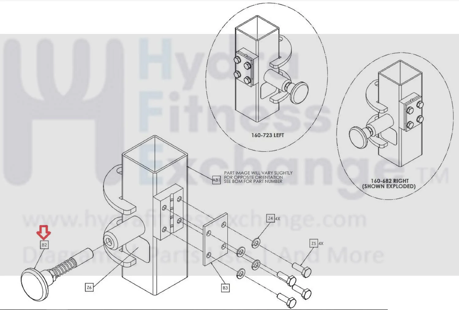 Matrix Fitness Strength System Spring Pin Assembly 1000431764 - Image 2