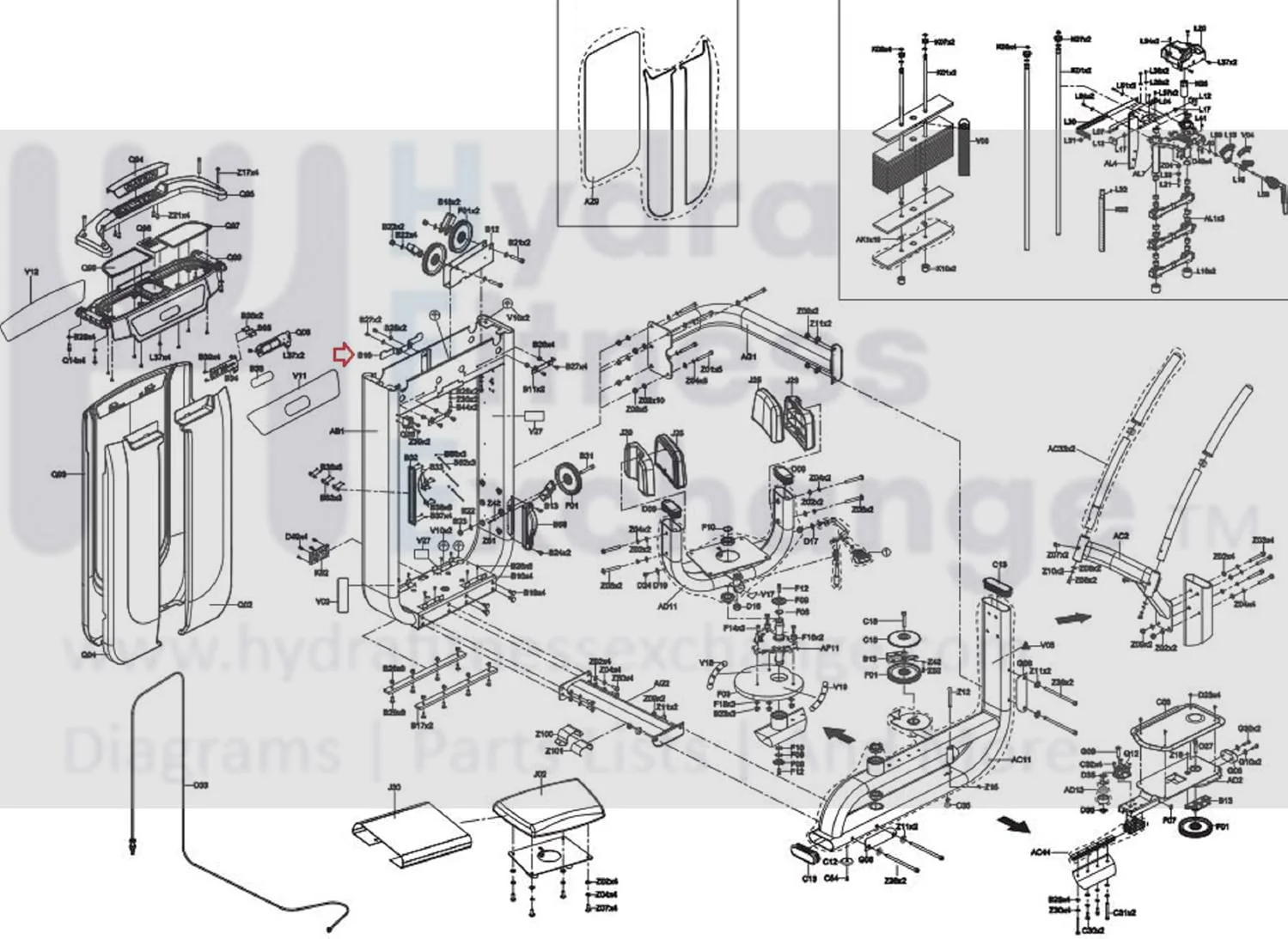 Matrix Fitness Strength System Support Board Upper Cover 1000413494 - Image 2