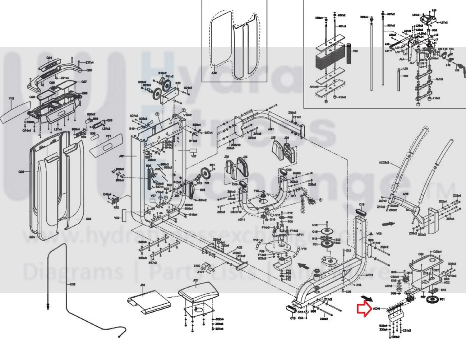 Matrix Fitness Strength System Transmission System Set Guide Rail 1000415167 - Image 2