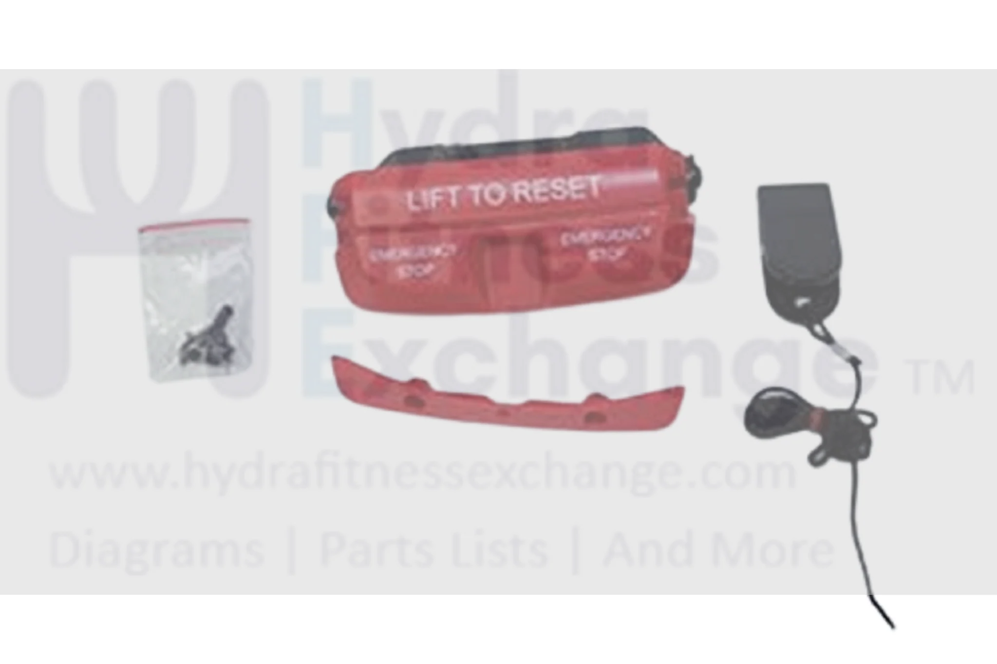 Used Matrix Fitness T1x T1xe T3x T3xe Treadmill Emergency Stop Switch Set 0000093027 - Image 2