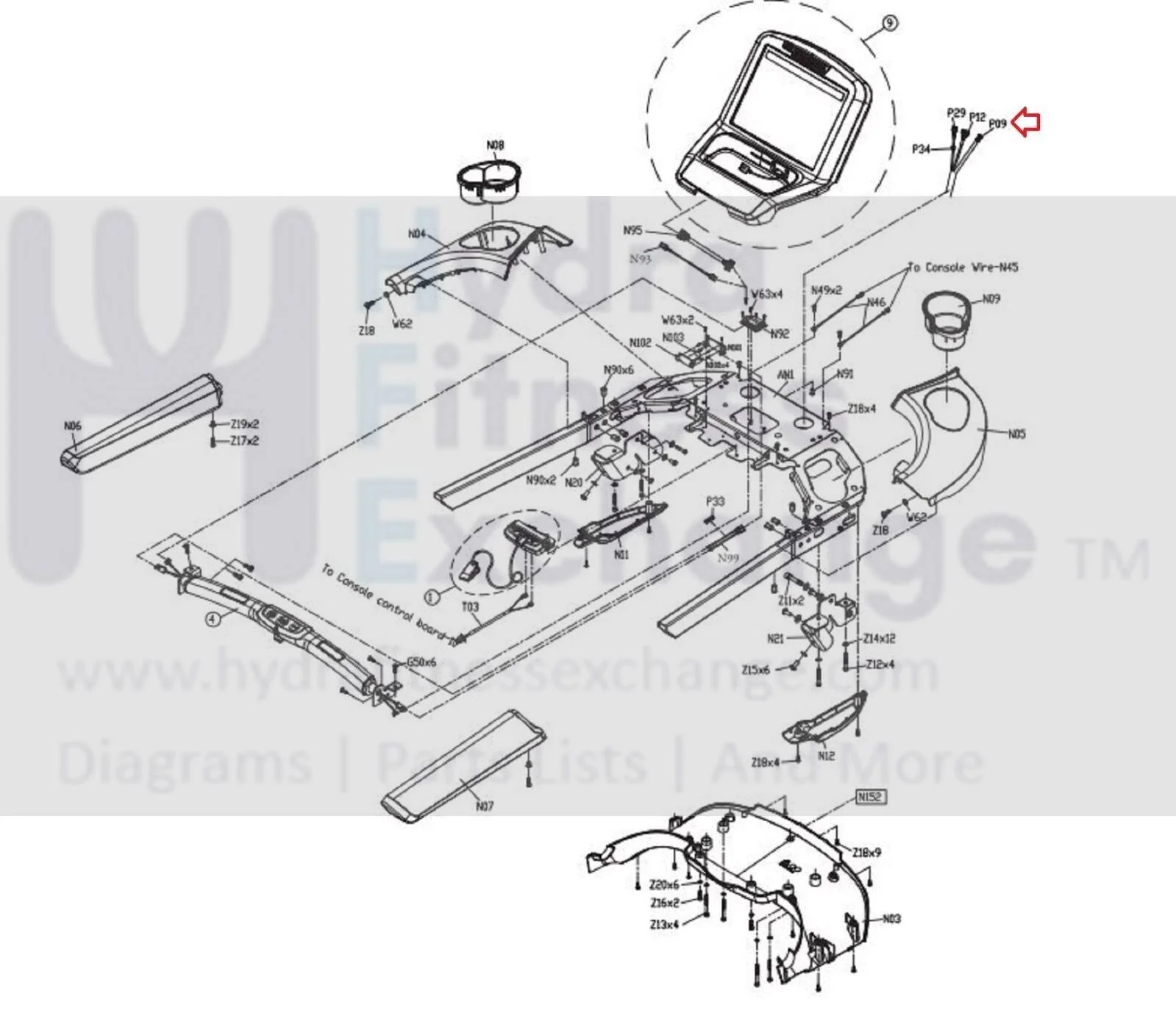 Matrix Fitness T5x T7x T7xe T7xi Treadmill TV Signal Wire 0000086676 - Image 2