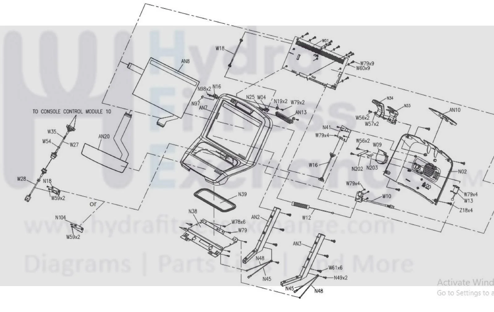 Matrix Fitness T5x Treadmill Console Upper Control Board MFR-E213002 0000093305 - Image 5