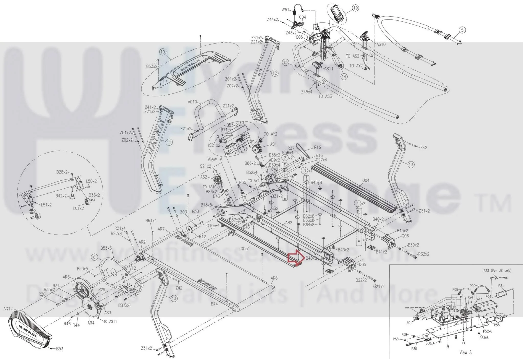 Matrix Fitness TM533 TM535C TM534 Treadmill Aperture Safety Key Decal 006204-A - Image 3