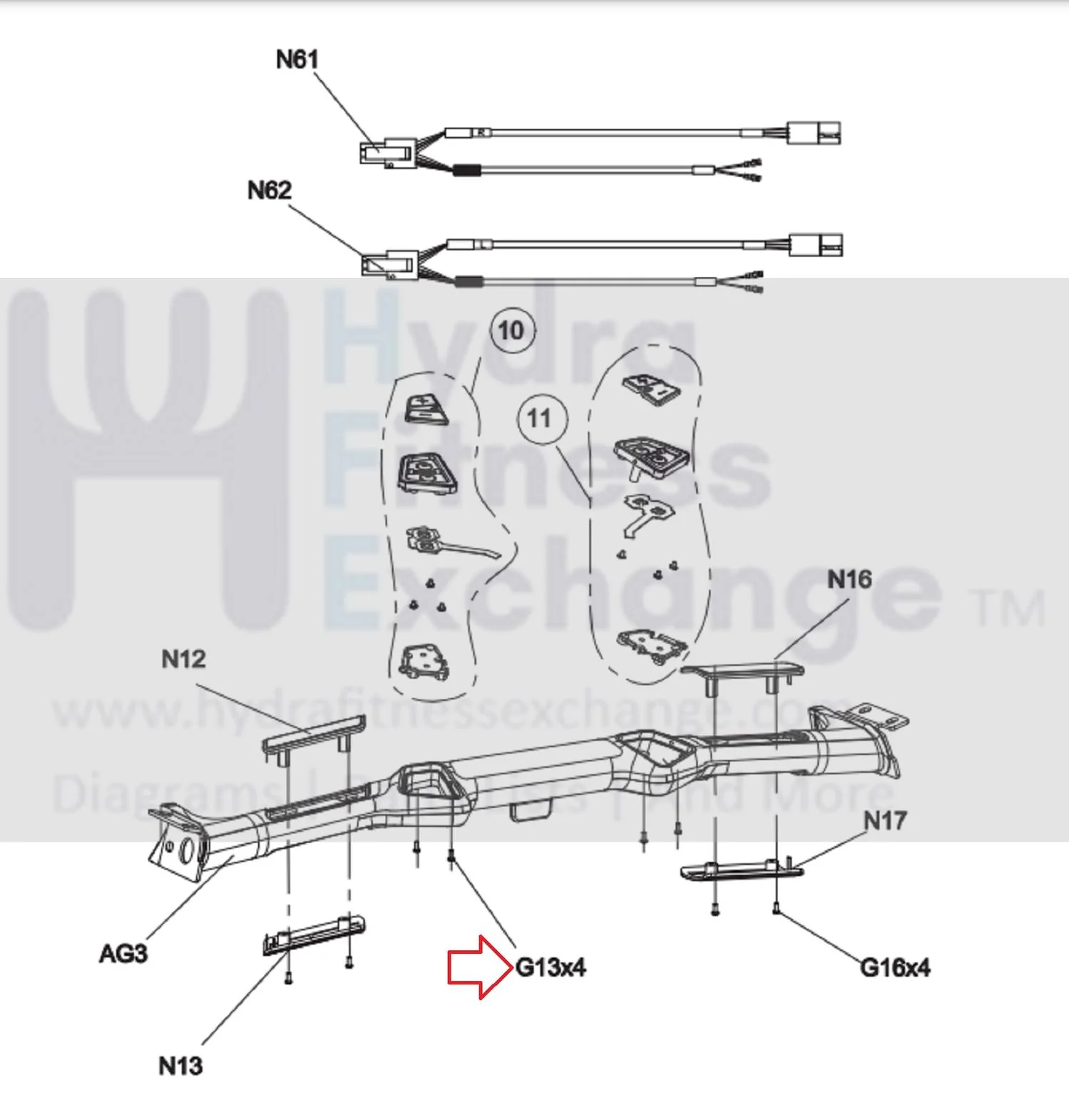 Matrix Fitness TM747 TM552 EP636 RB319 CS40G Treadmill Round Head Hex Socket Screw M3 - 0.5P x 15L 067781-A - Image 2