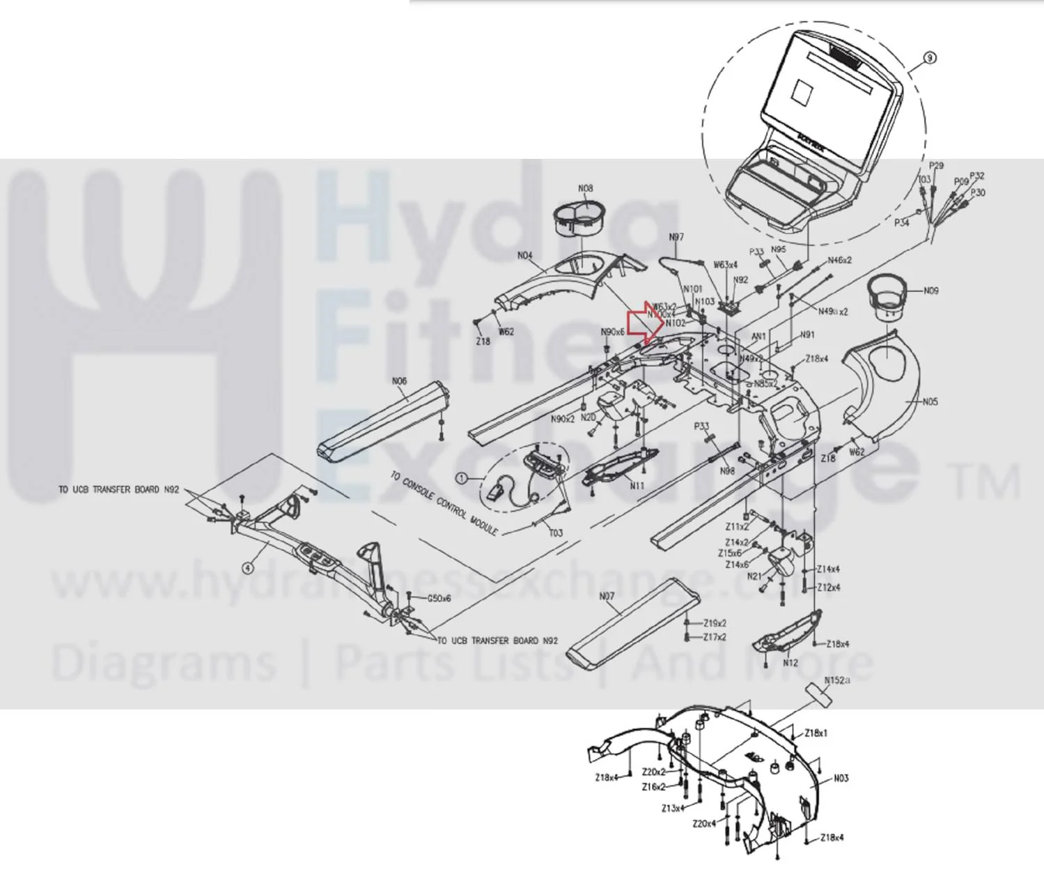 Matrix Fitness Treadmill 2 in 1 Heart Rate Receiver 1000208536 - Image 2