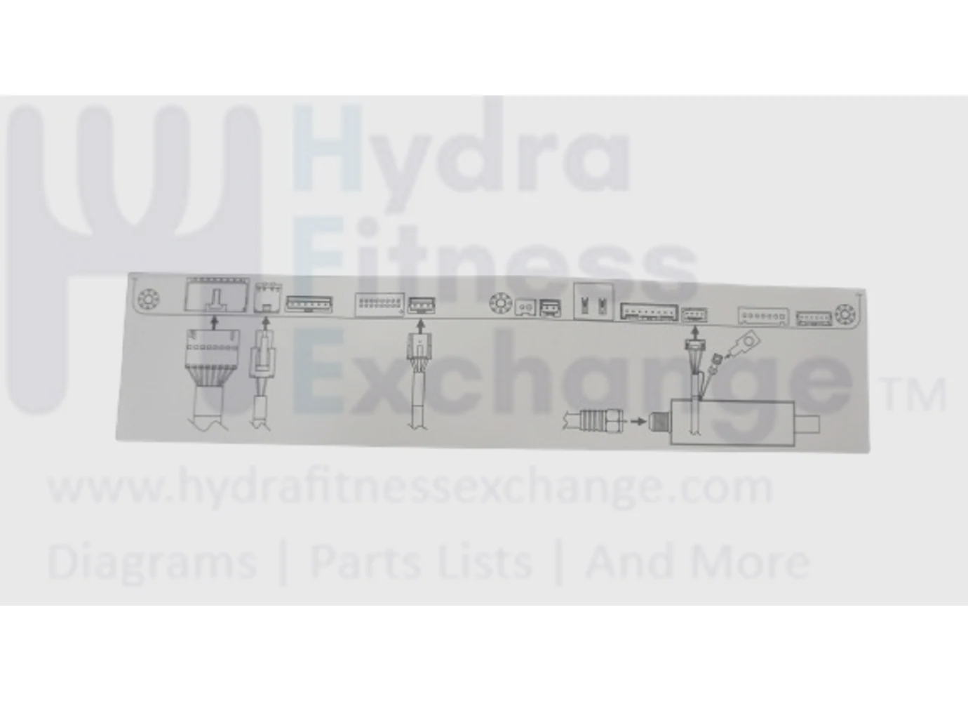 Matrix Fitness Treadmill Black Word & White Base Console Decal 1000356681