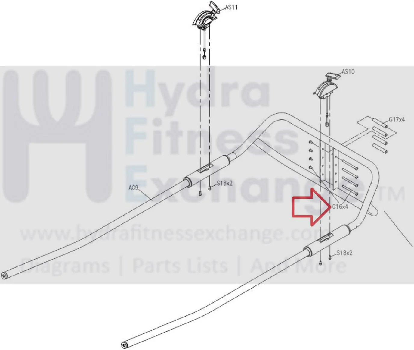 Matrix Fitness Treadmill Button Head Hex Socket Screw M6 - 1.0P x 92L 1000368341 - Image 2