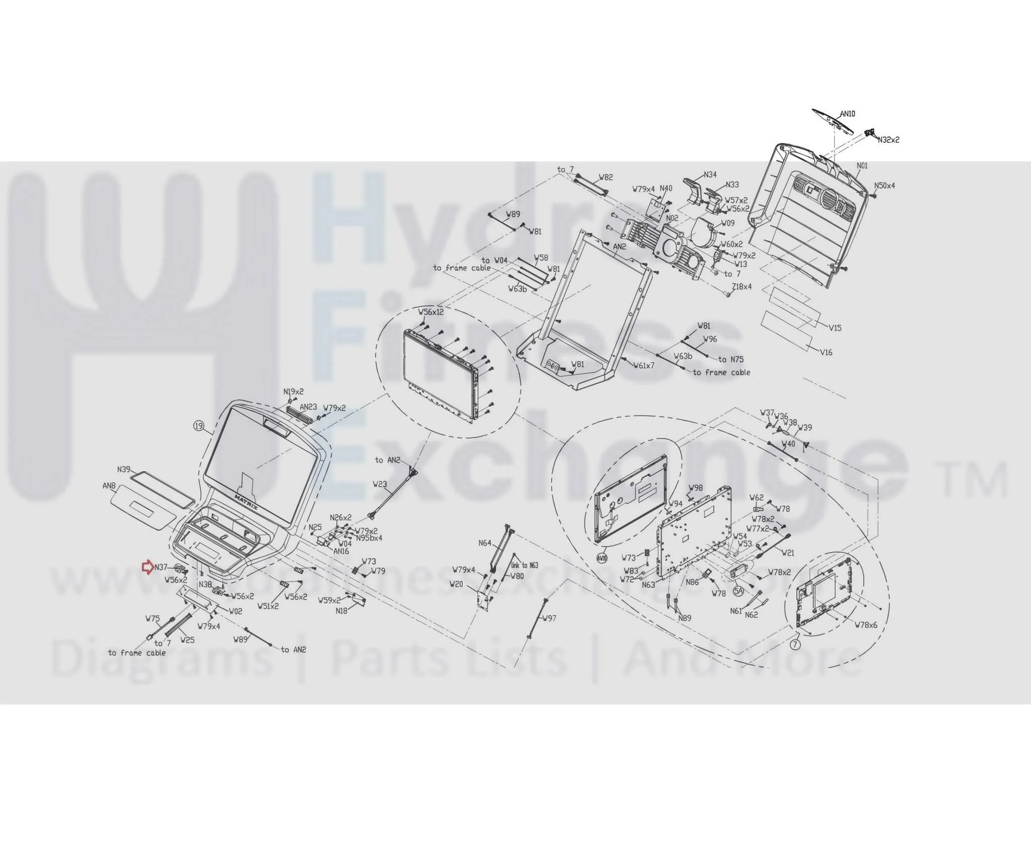 Matrix Fitness Treadmill Console Left Fixing Plate 1.5t 1000226520 - Image 3