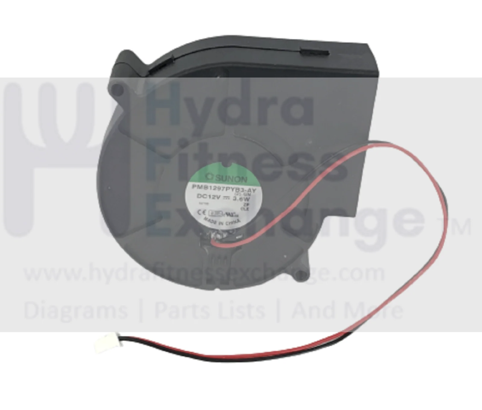 Matrix Fitness Treadmill DC Console Fan 12V 061339-B
