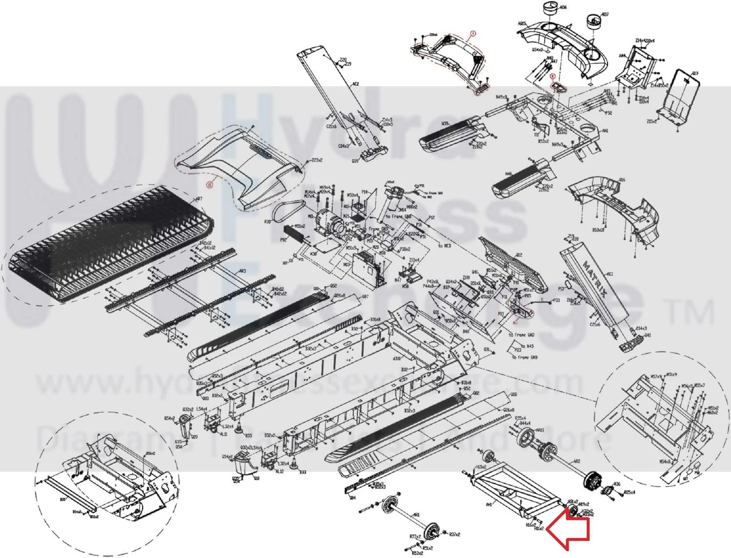 Matrix Fitness Treadmill Fixing Pin 1000436083 - Image 2