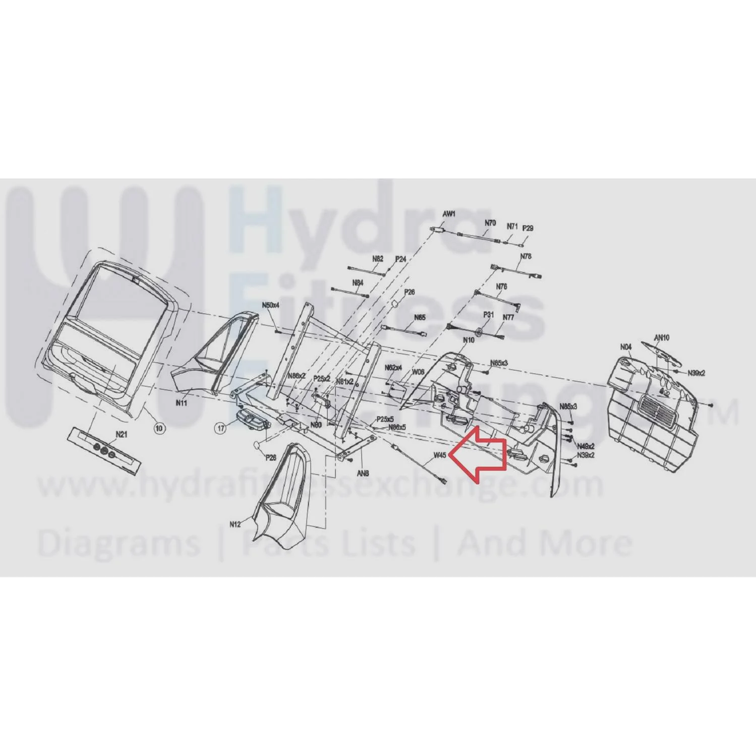Matrix Fitness Treadmill H/P Wire Harness 1000374780 - Image 3