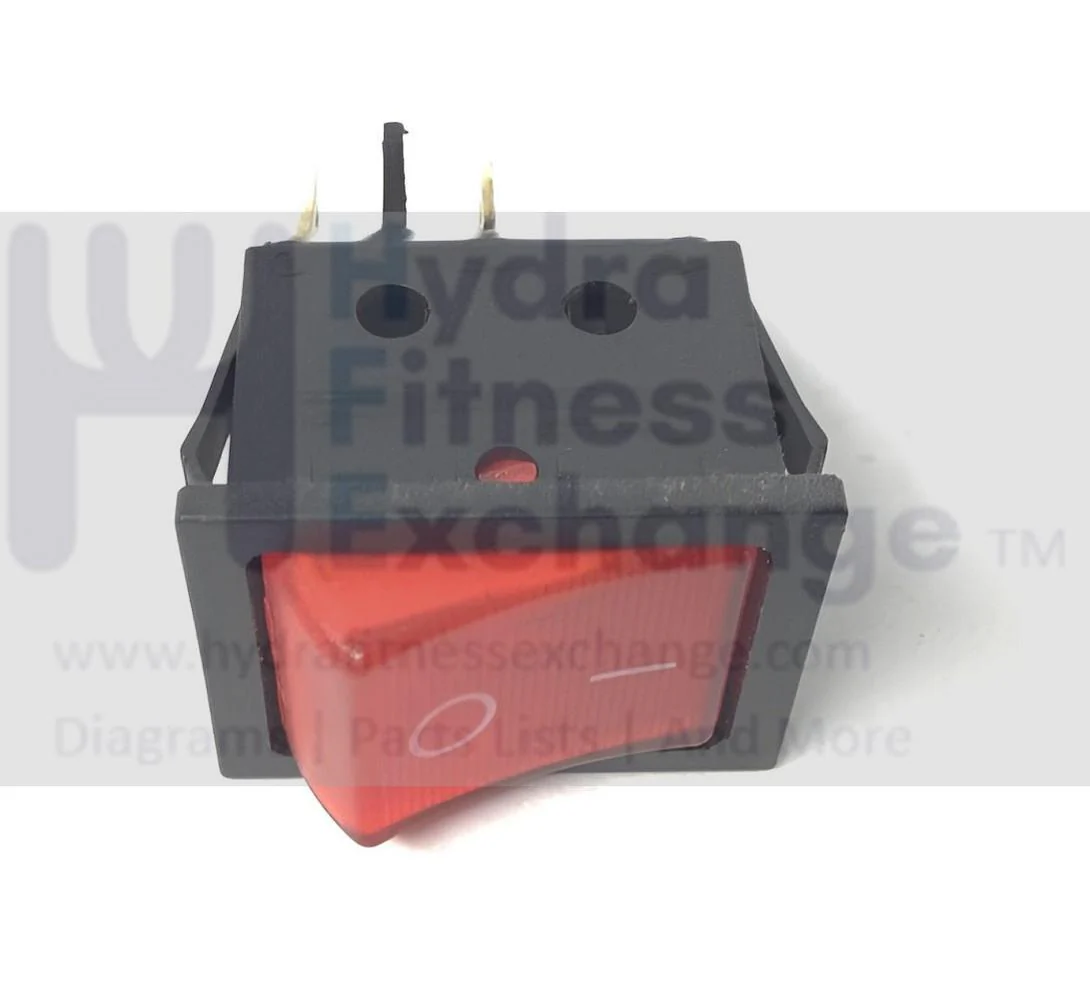 Matrix Fitness Treadmill Power Entry On Off Switch with Light 125V/250V 1000317845 - Image 2