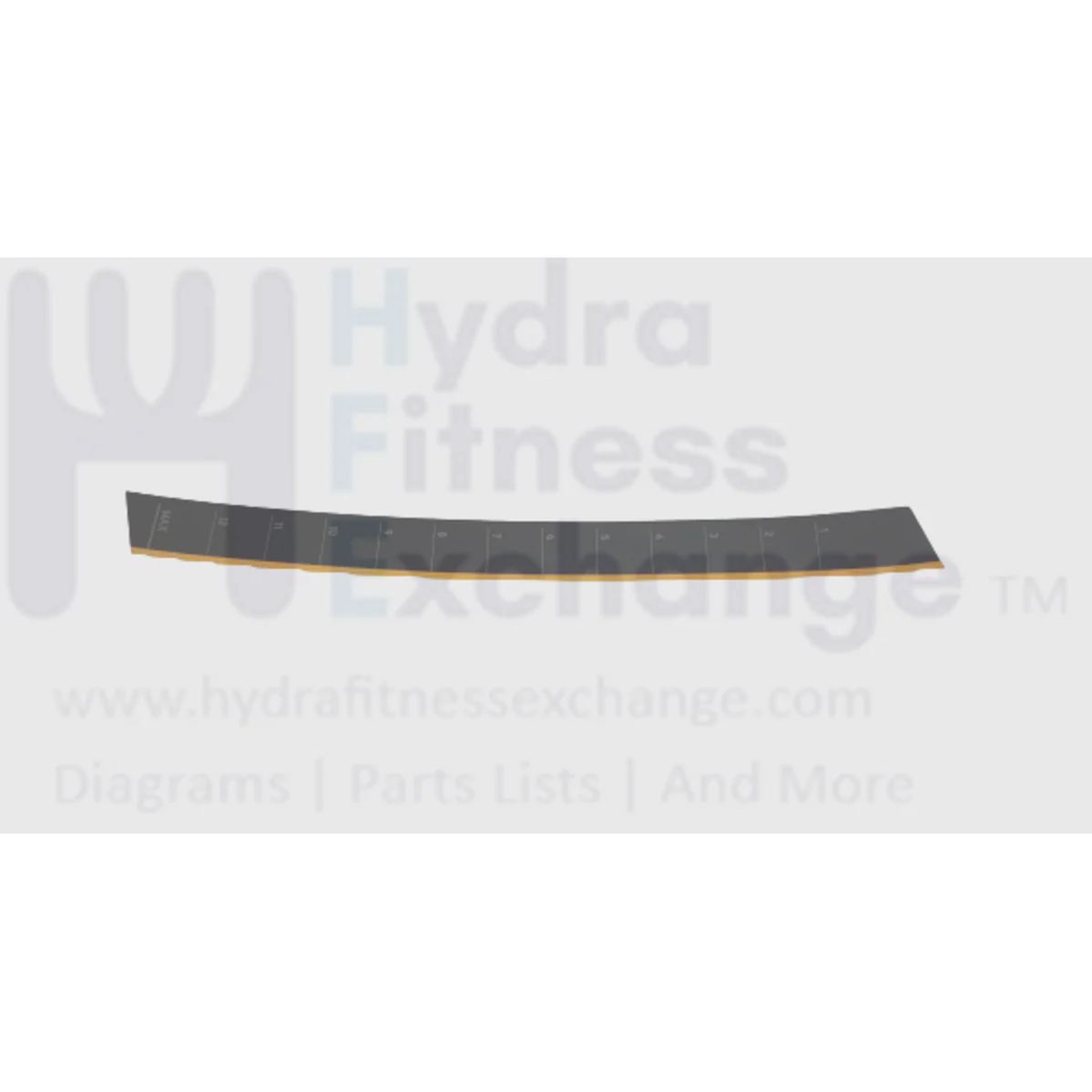 Matrix Fitness Upright Bike Left Seat Tube Decal PVC 1000346231