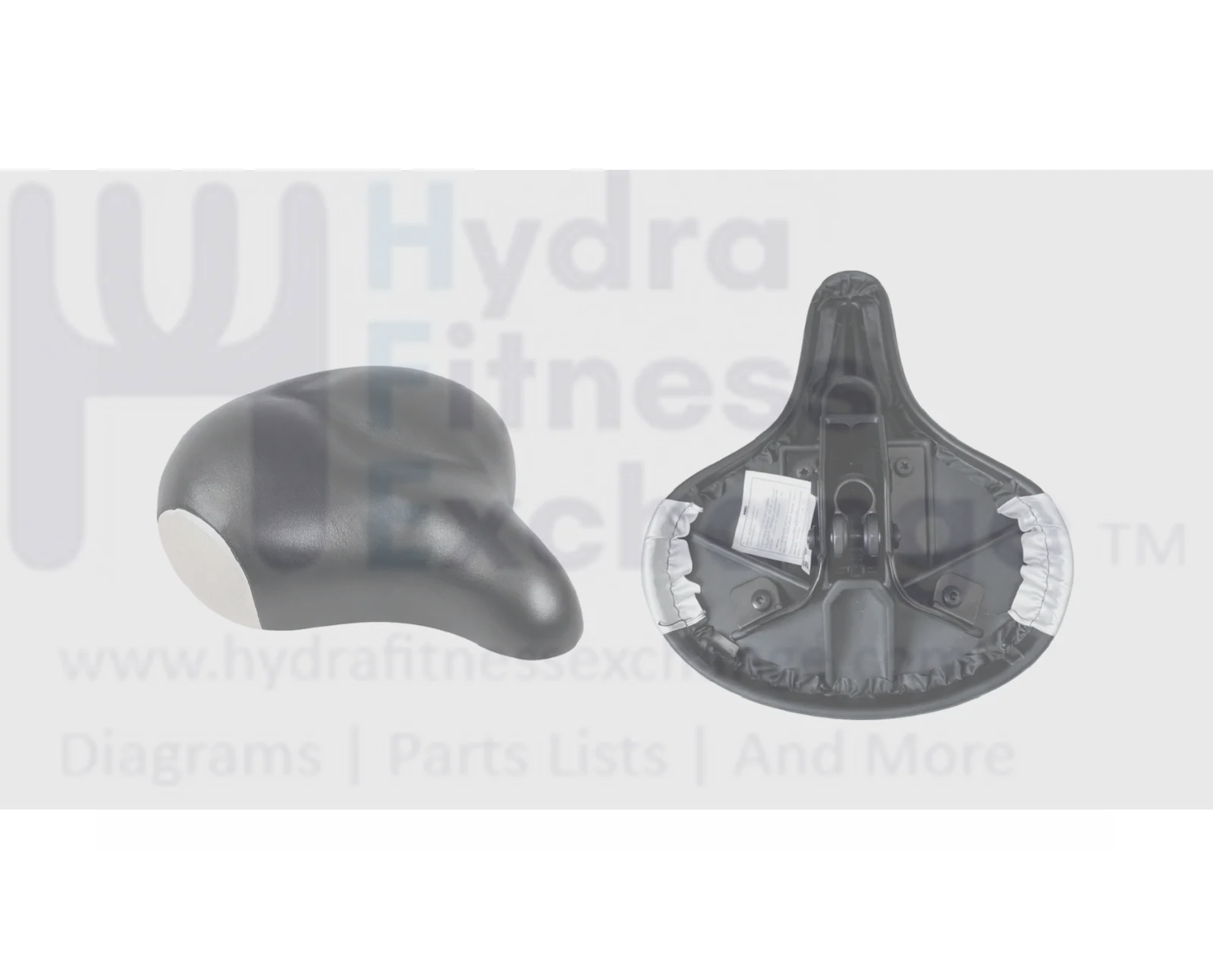 Matrix Indoor Cycle Saddle Seat W/Round Stud Clamp Style L 318mm x W 335mm 93079 - Image 2