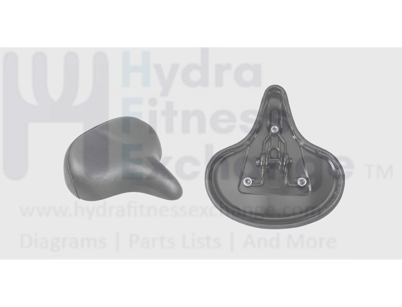 Matrix Indoor Cycle Saddle Seat W/Round Stud Clamp Style L 320mm x W 305mm - Image 2