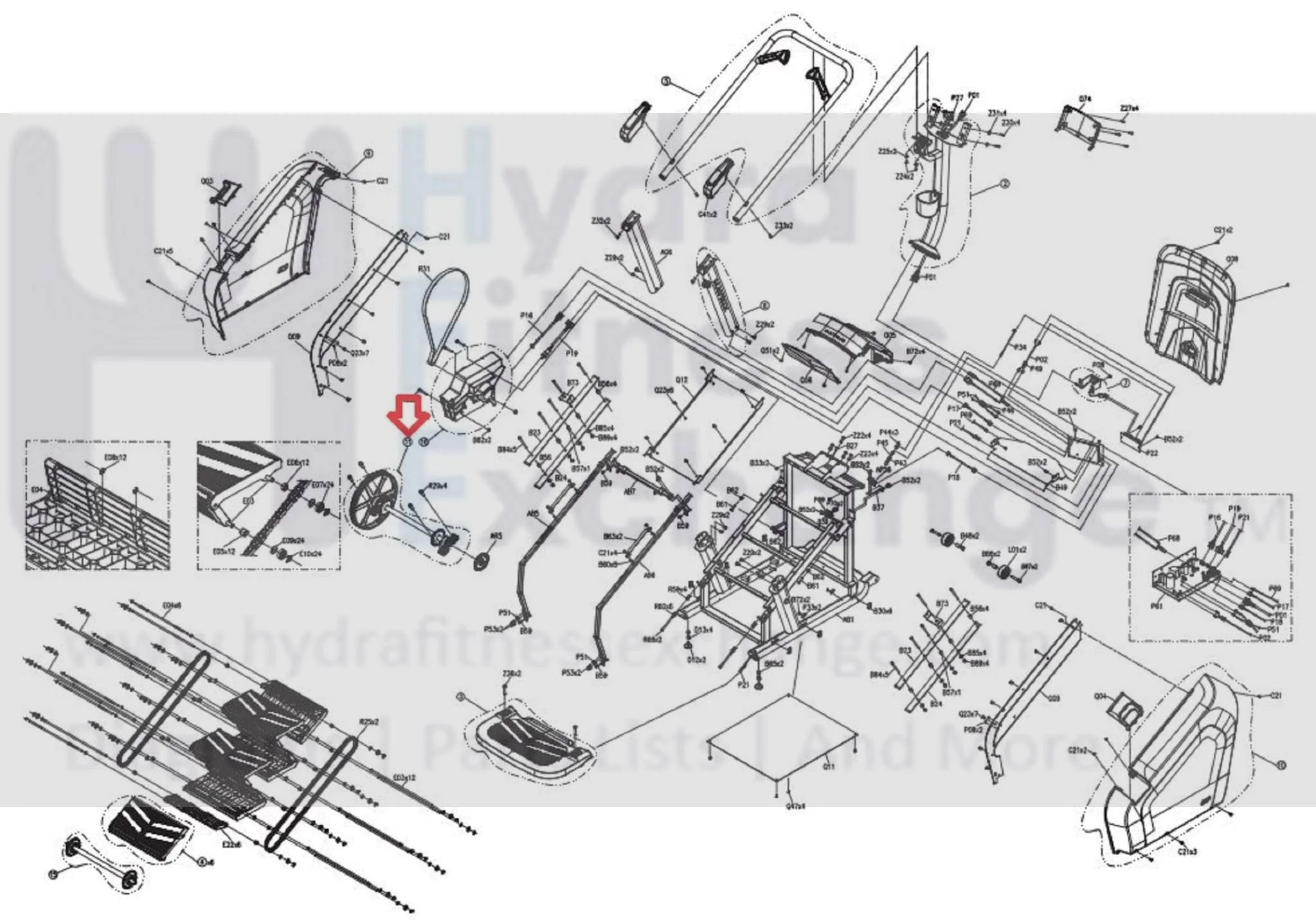 Matrix Retail CS38 CS36 CTM698 CTM699 CTM697 Stepper Step Front Sprocket Set 1000404319 - Image 3